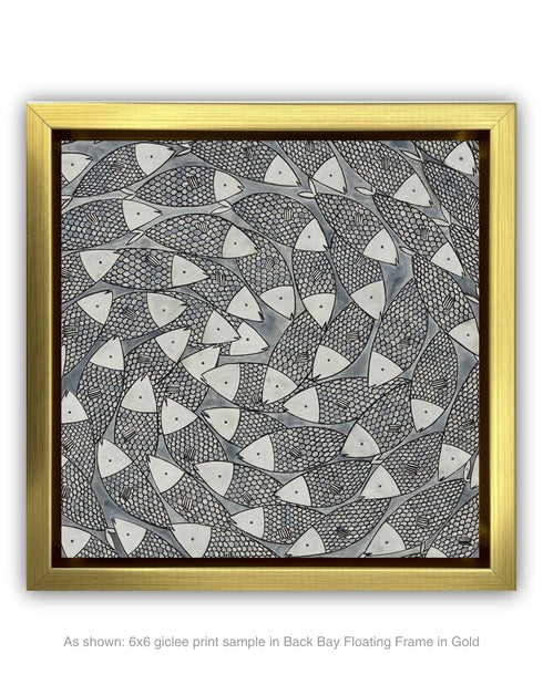 Big Sardines | Framed Giclee Print on Canvas